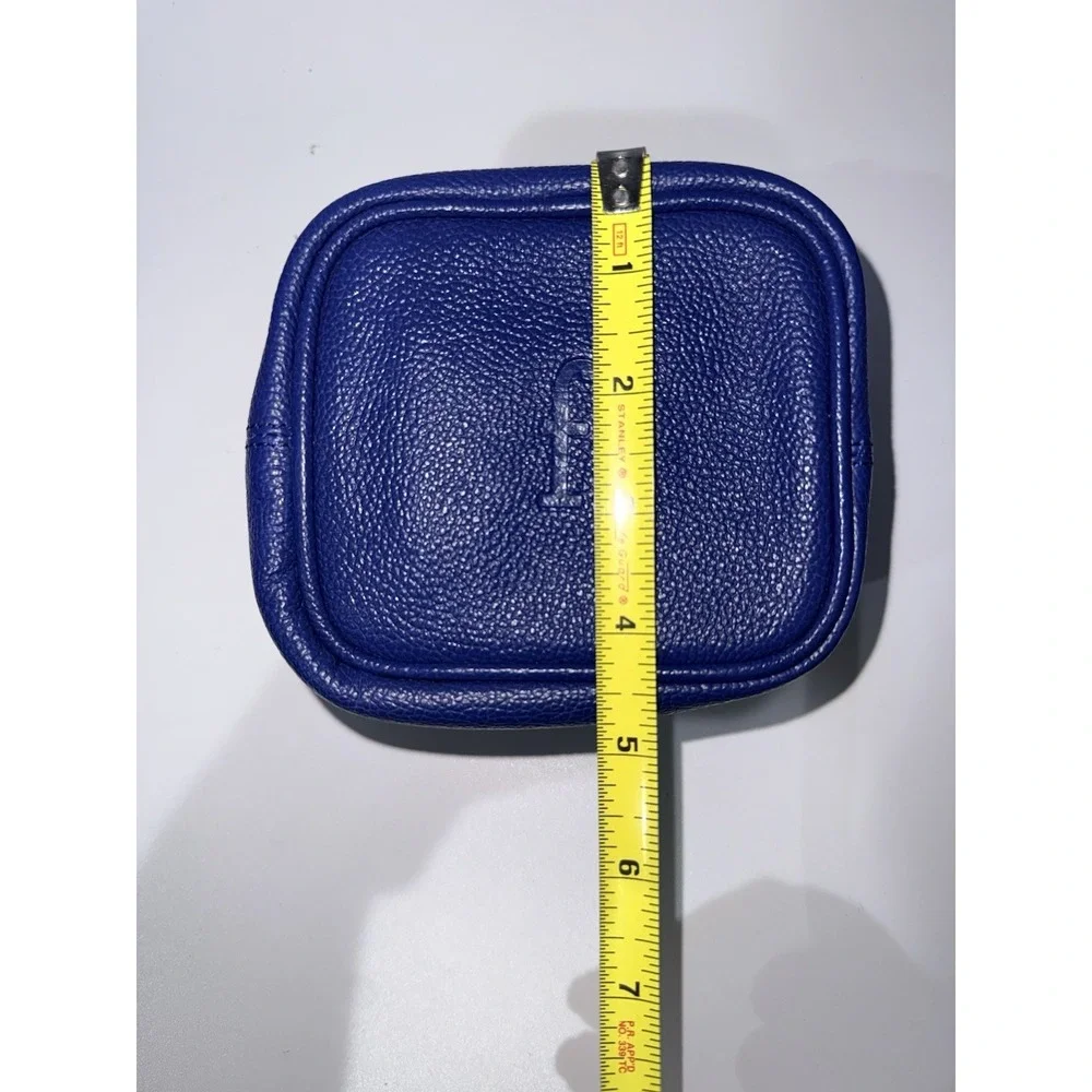 ANTHROPOLOGIE Jewelry Organizer Travel Zipper Turquoise Storage Letter F Initial
